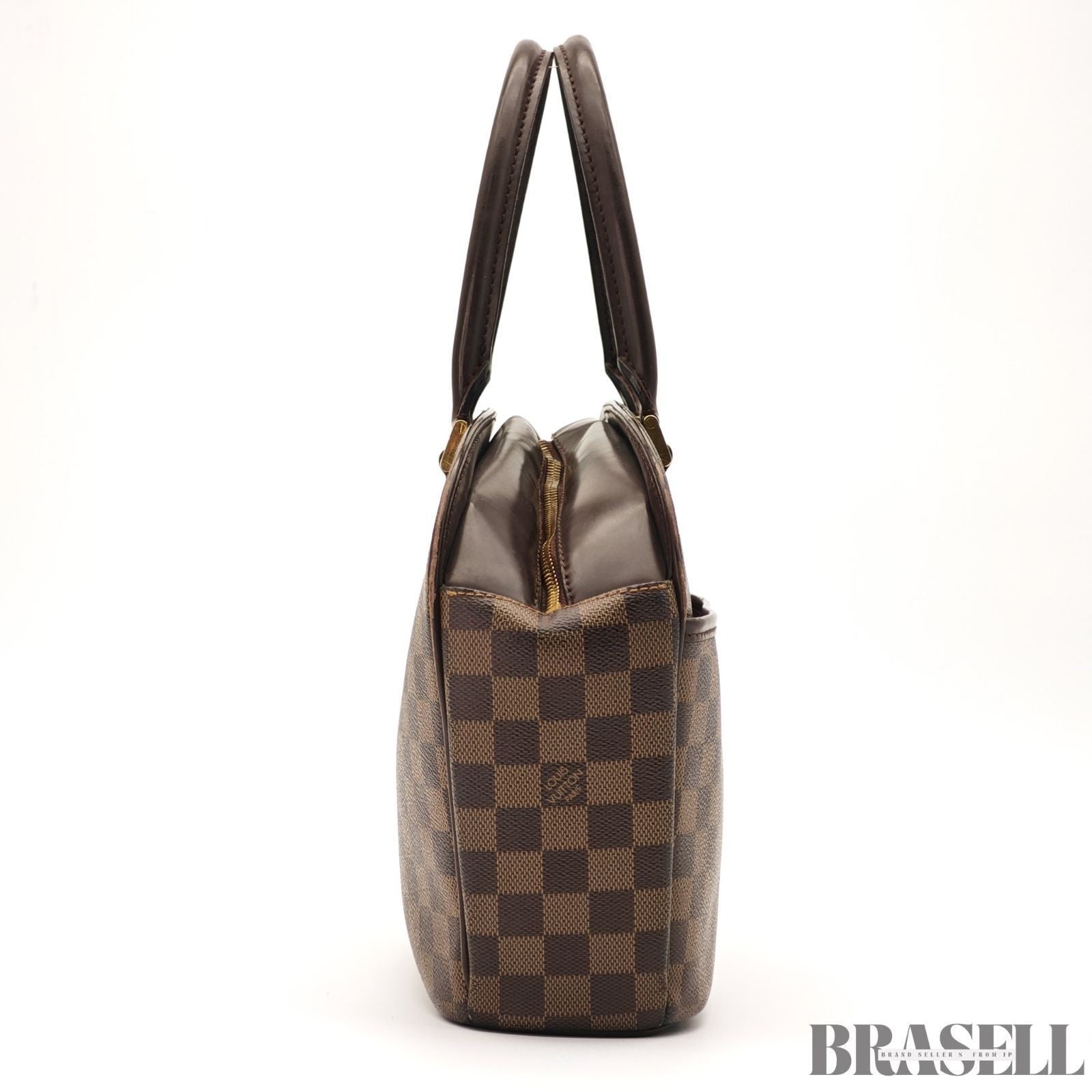 LOUIS VUITTON Saria ORIENTAL Hand Bag N51282 Damier Canvas Leather Ebene Brown