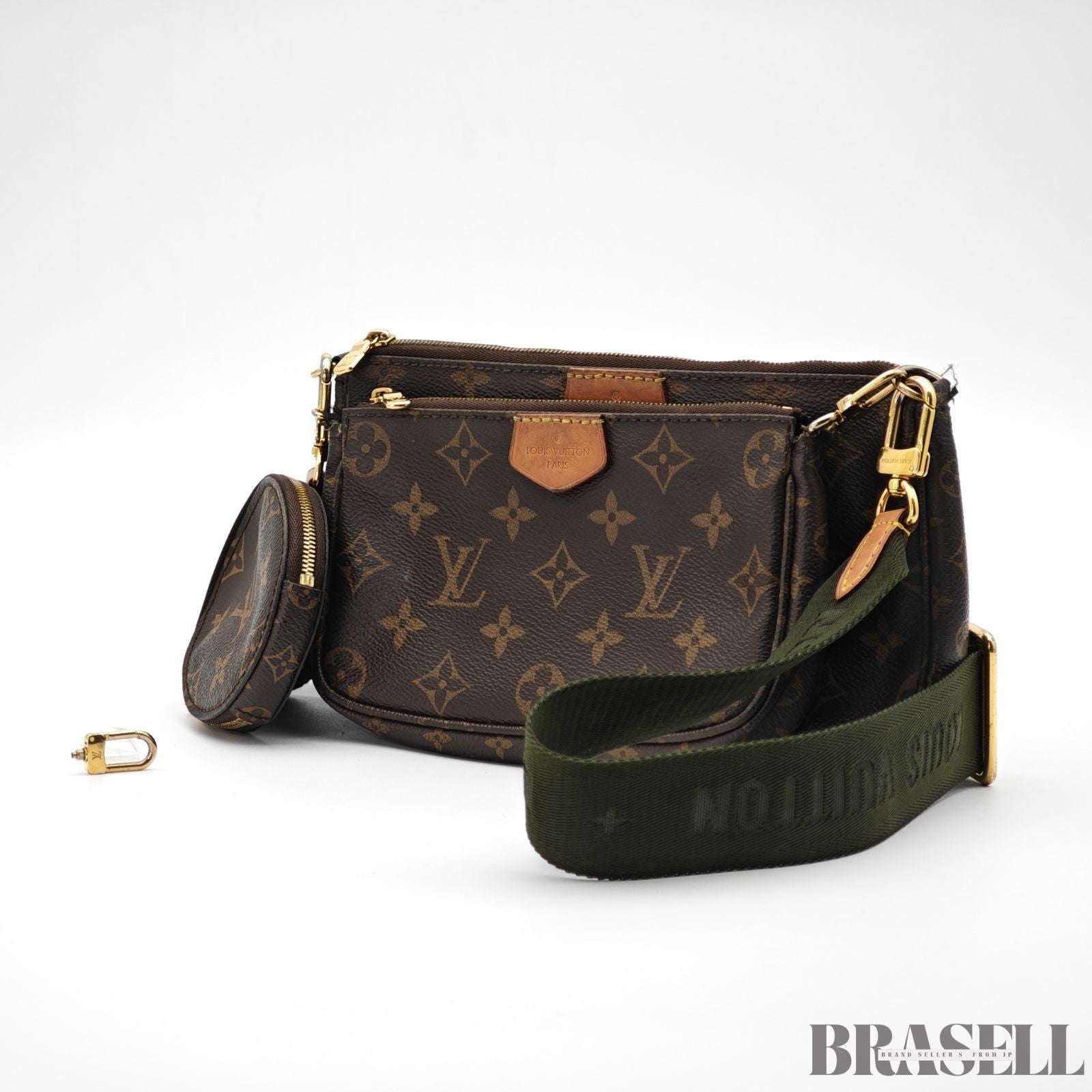 Louis Vuitton Multi Pochette Accessoires M44813 Shoulder Bag Brown w/Coin Case