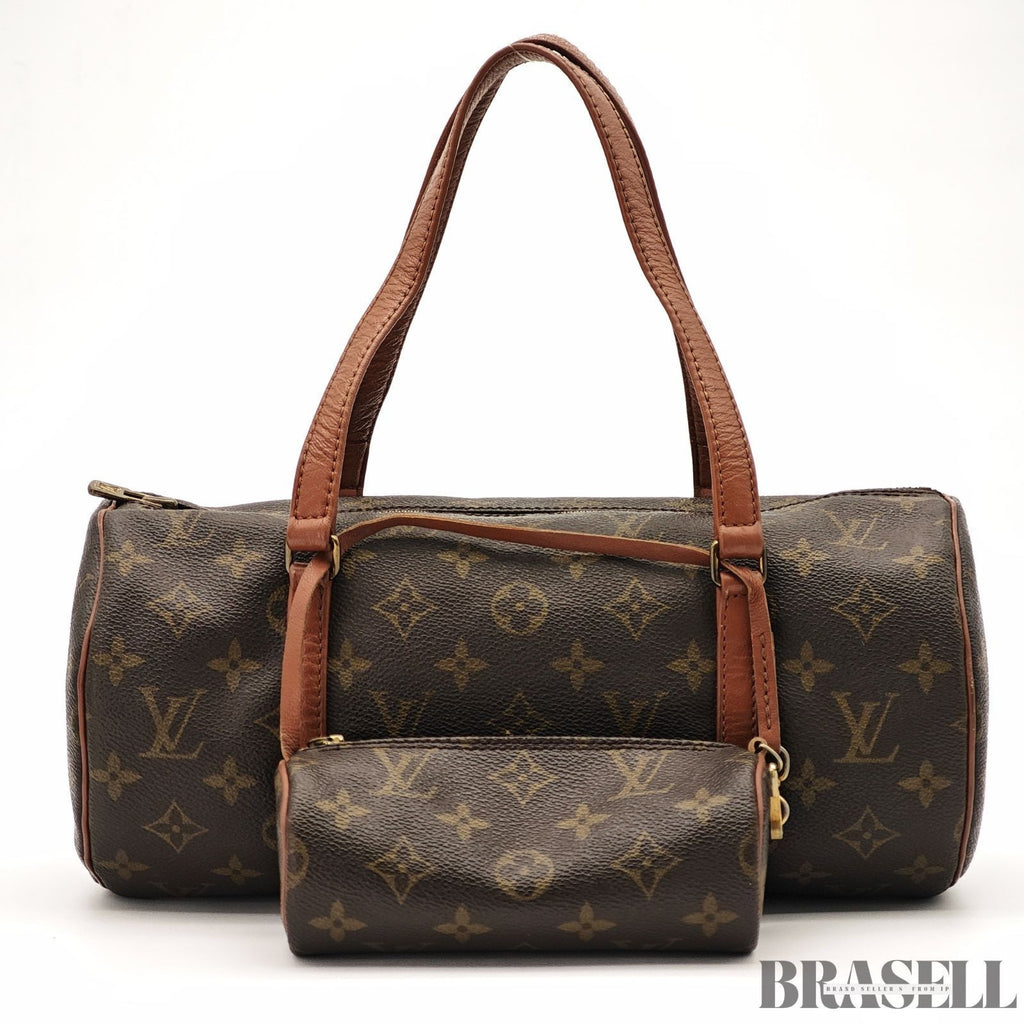 LOUIS VUITTON Papillon 30 M51365 Mini Boston Bag Monogram Brown Pouch