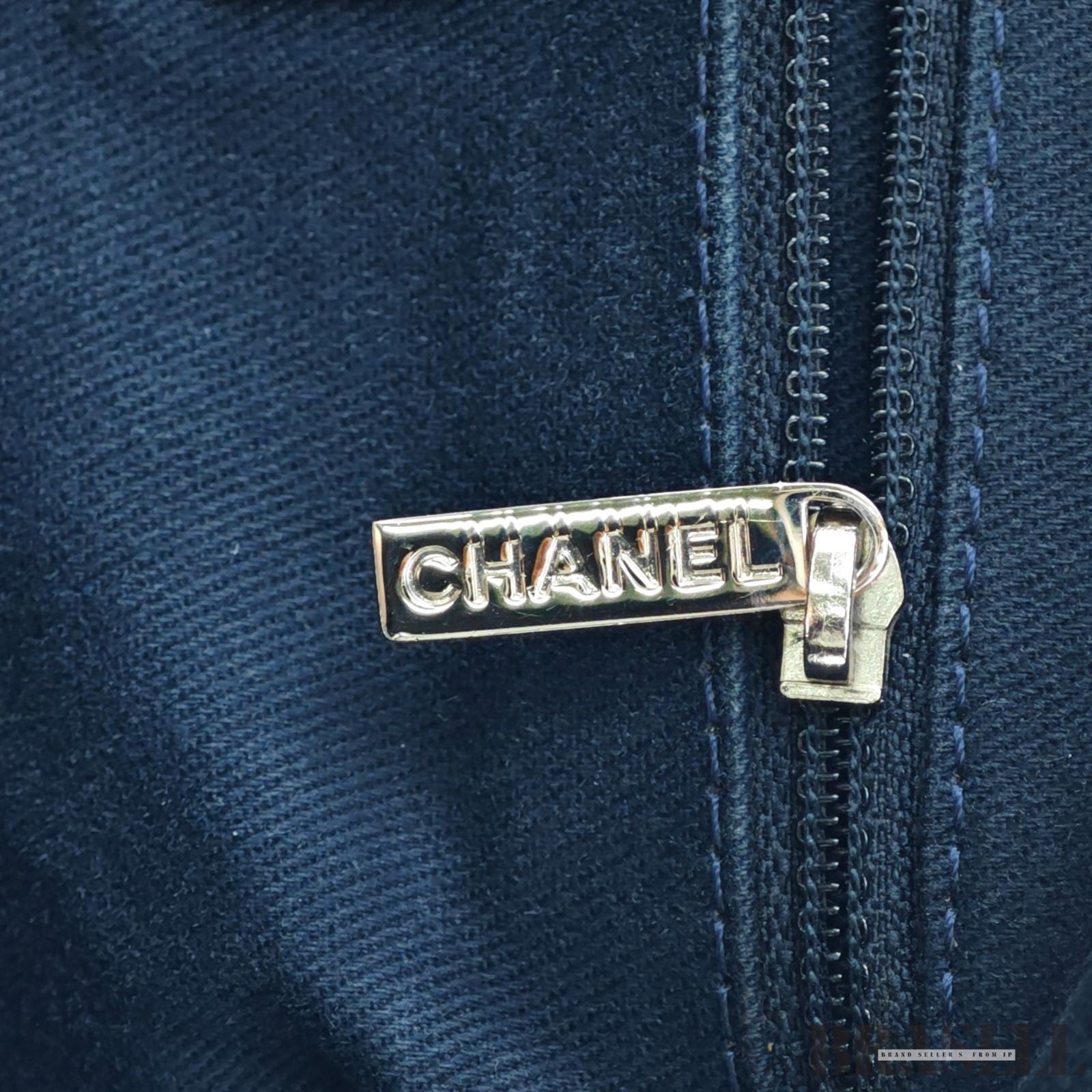 Chanel Deauville Line Bowling Bag A92749 Handbag Chain Tote Bag Denim Blue