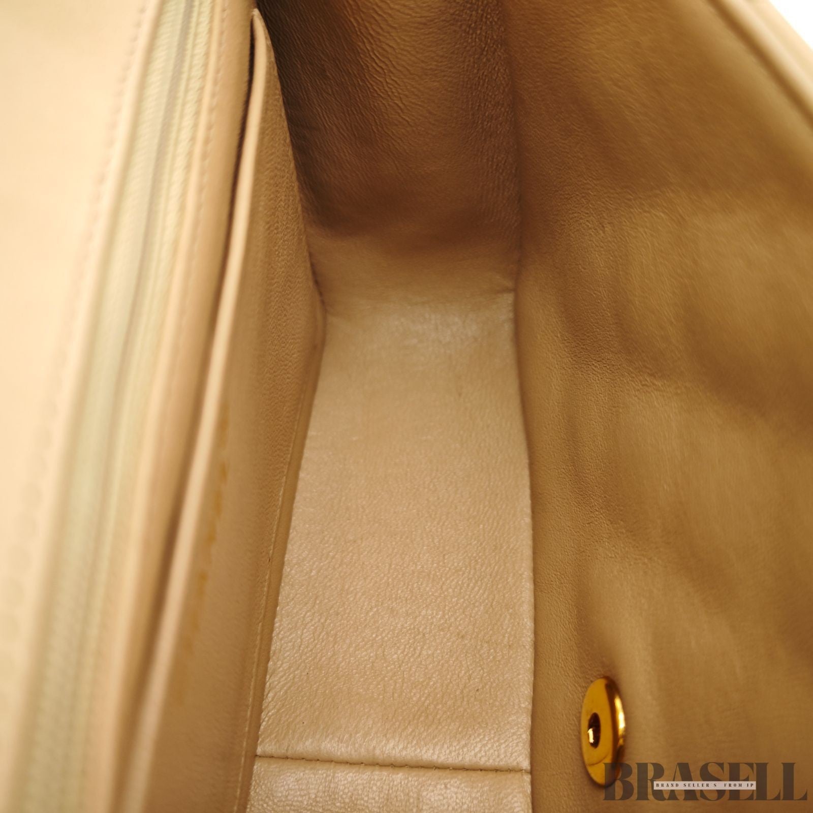 CHANEL Diana Flap 25 Matelasse Shoulder Bag Beige With Box Dust Bag Card