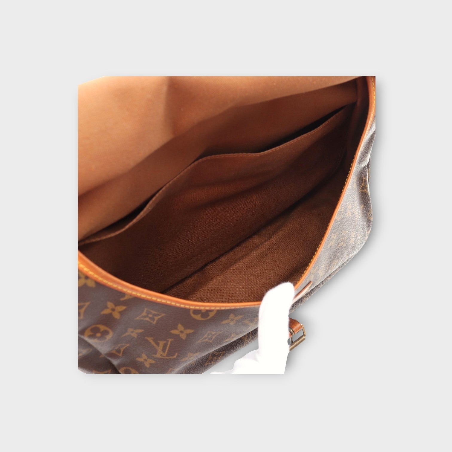 Louis Vuitton Saumur 35 Shoulder Bag Canvas Leather Monogram Brown M42254 【B】