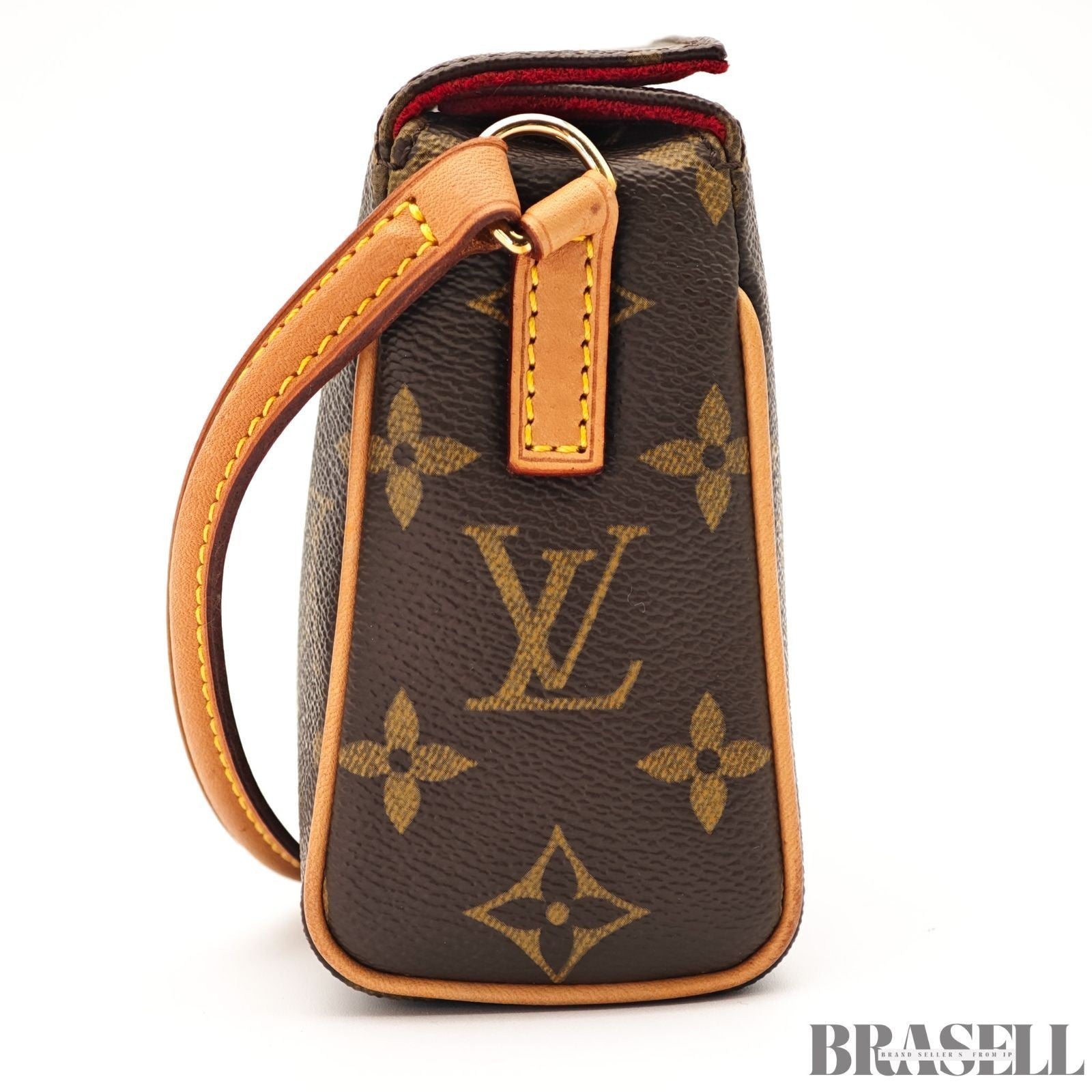 Auth Louis Vuitton Recital Handbag Monogram Tote Bag M51900 Brown