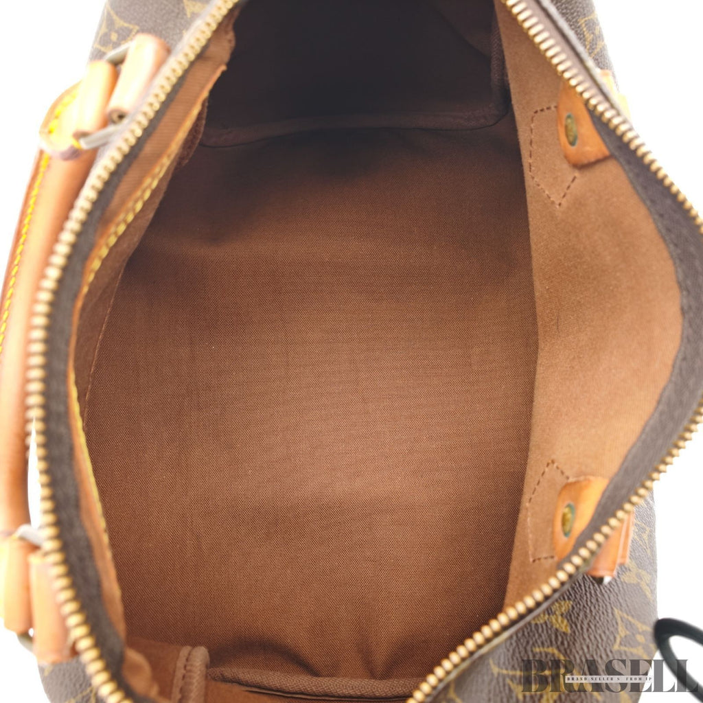LOUIS VUITTON Speedy 30 M41526 Mini Boston Bag Brown Monogram Canvas Women's