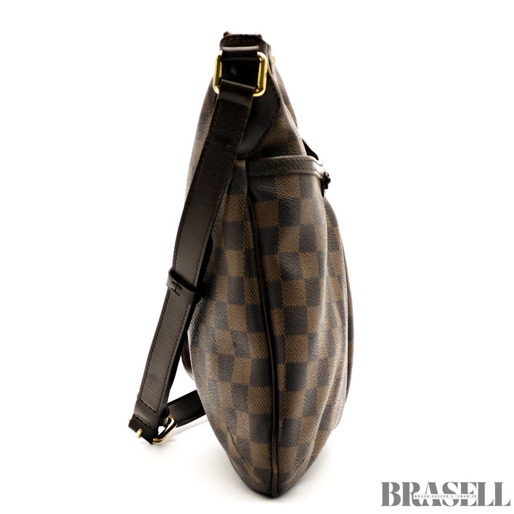 Borsa a tracolla Louis Vuitton Bloomsbury PM N42251 Damier Ebene in tela marrone
