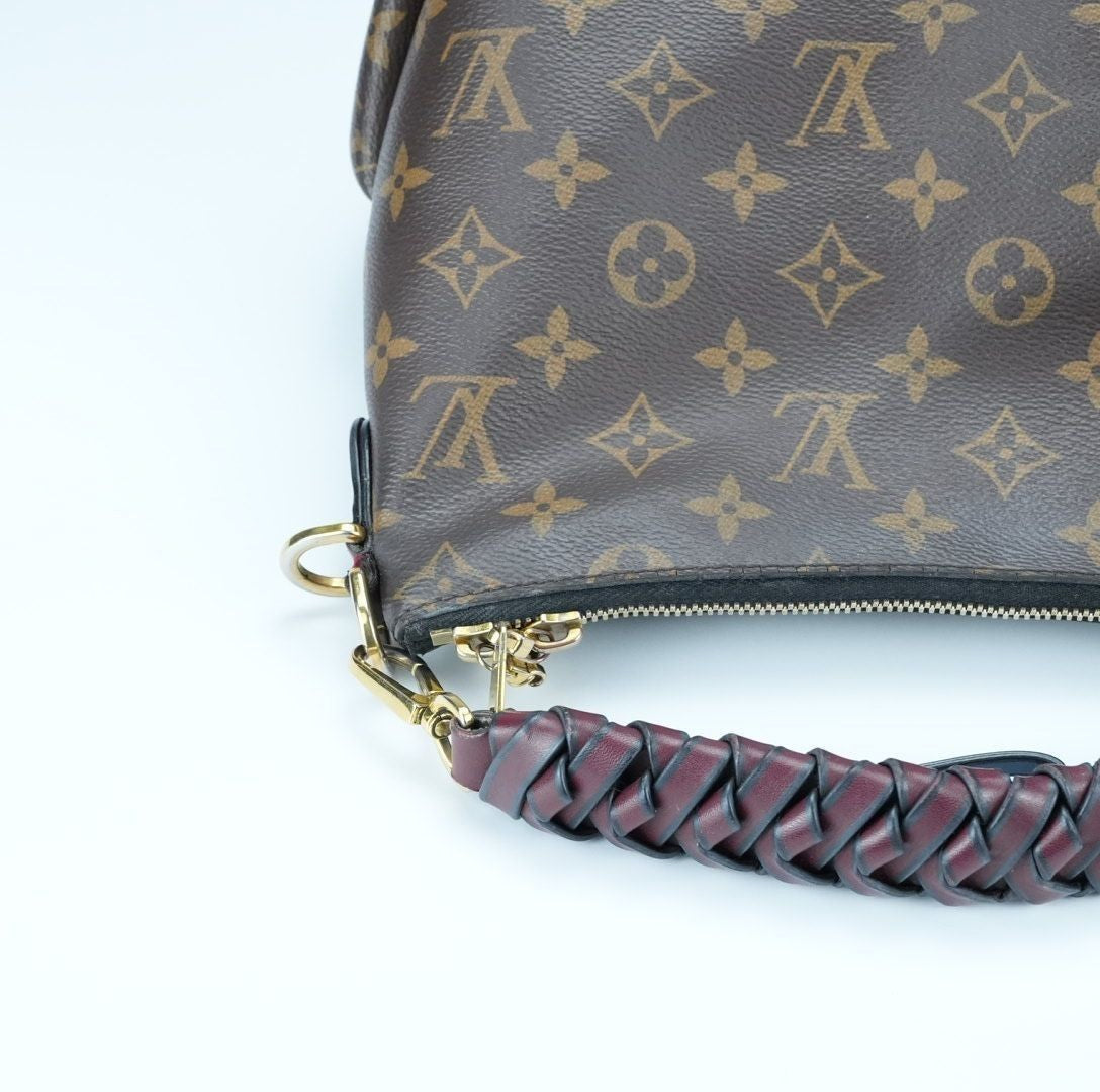 LOUIS VUITTON M55090 Monogram Mini Zipped Hobo 2-Way Shoulder Bag/Handbag