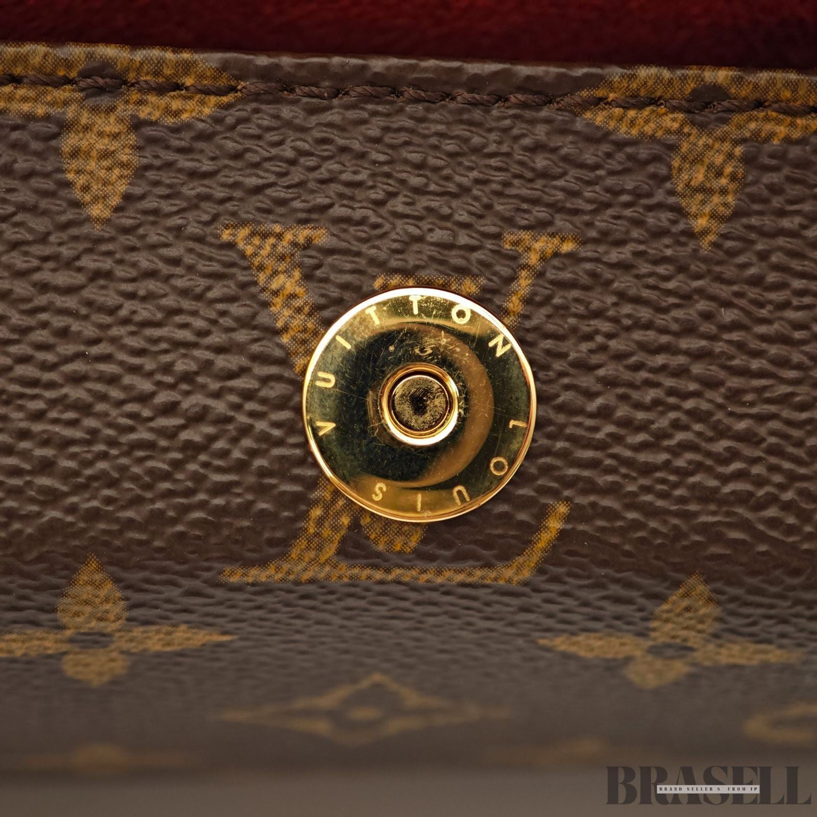 Auth Louis Vuitton Recital Handbag Monogram Tote Bag M51900 Brown