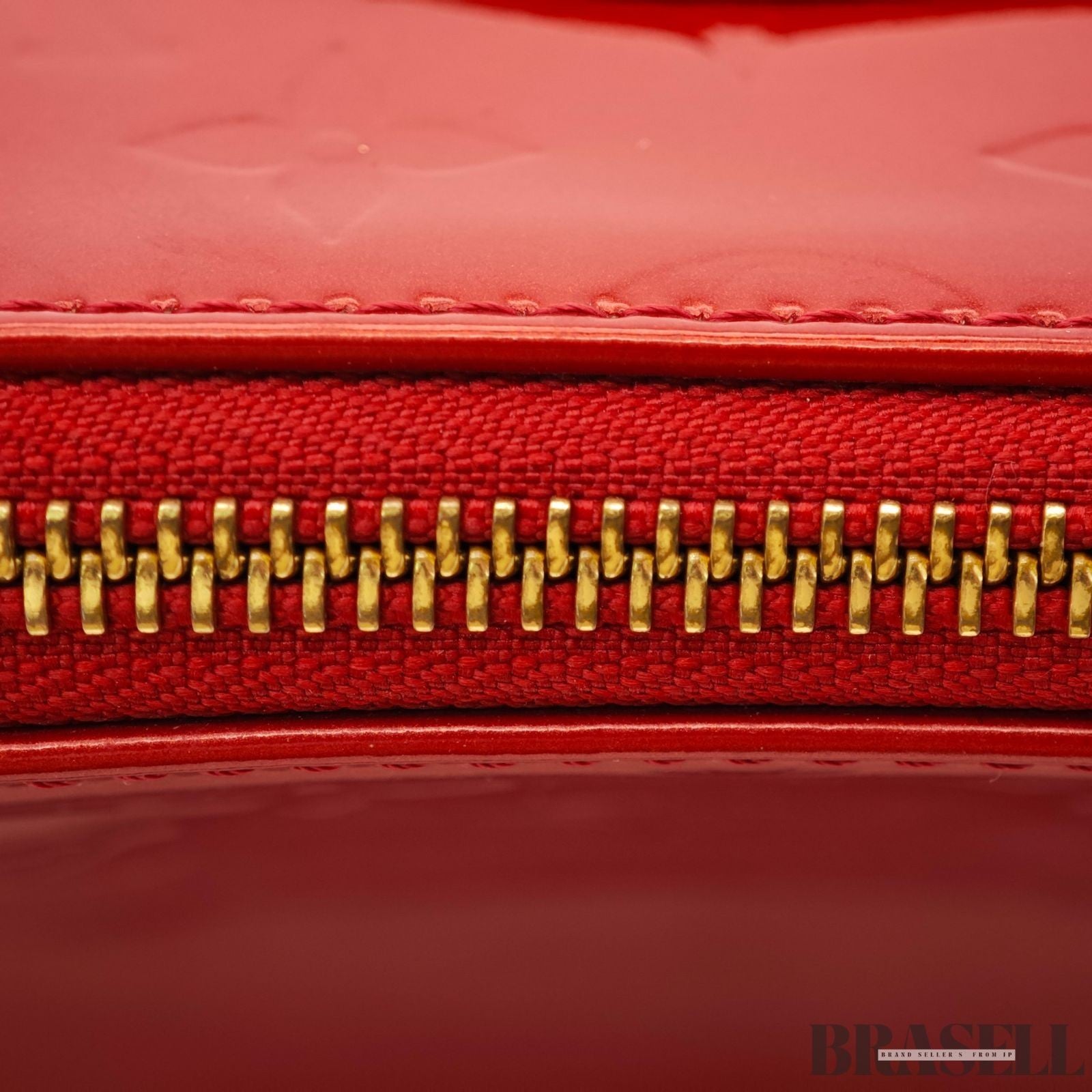 LOUIS VUITTON Monogram Vernis Bellevue PM Tote Bag Handbag Pomme D'amour M93583