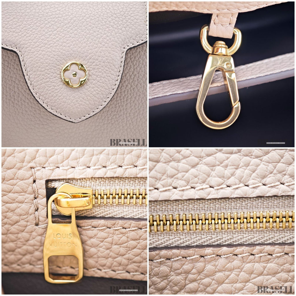 Louis Vuitton Capucines BB Handbag M94634 Galet Greige Woman