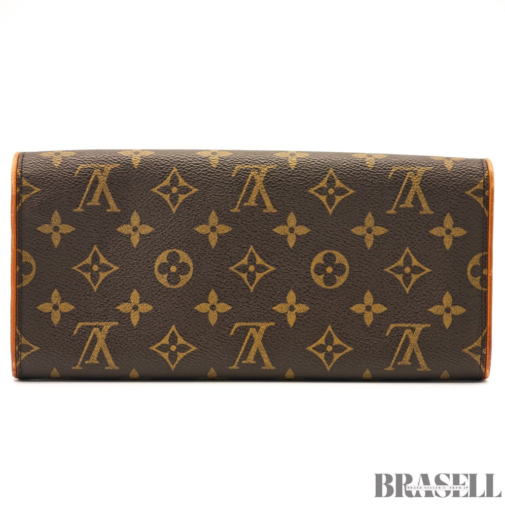 Louis Vuitton Pochette Twin GM M51852 Handbag Shoulder Bag 2Way Brown