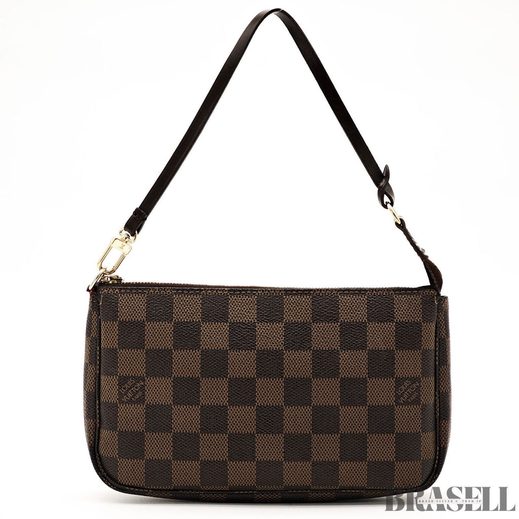 Louis Vuitton Damier Pochette Accessoires N51985 Handbag Monogram Canvas Brown