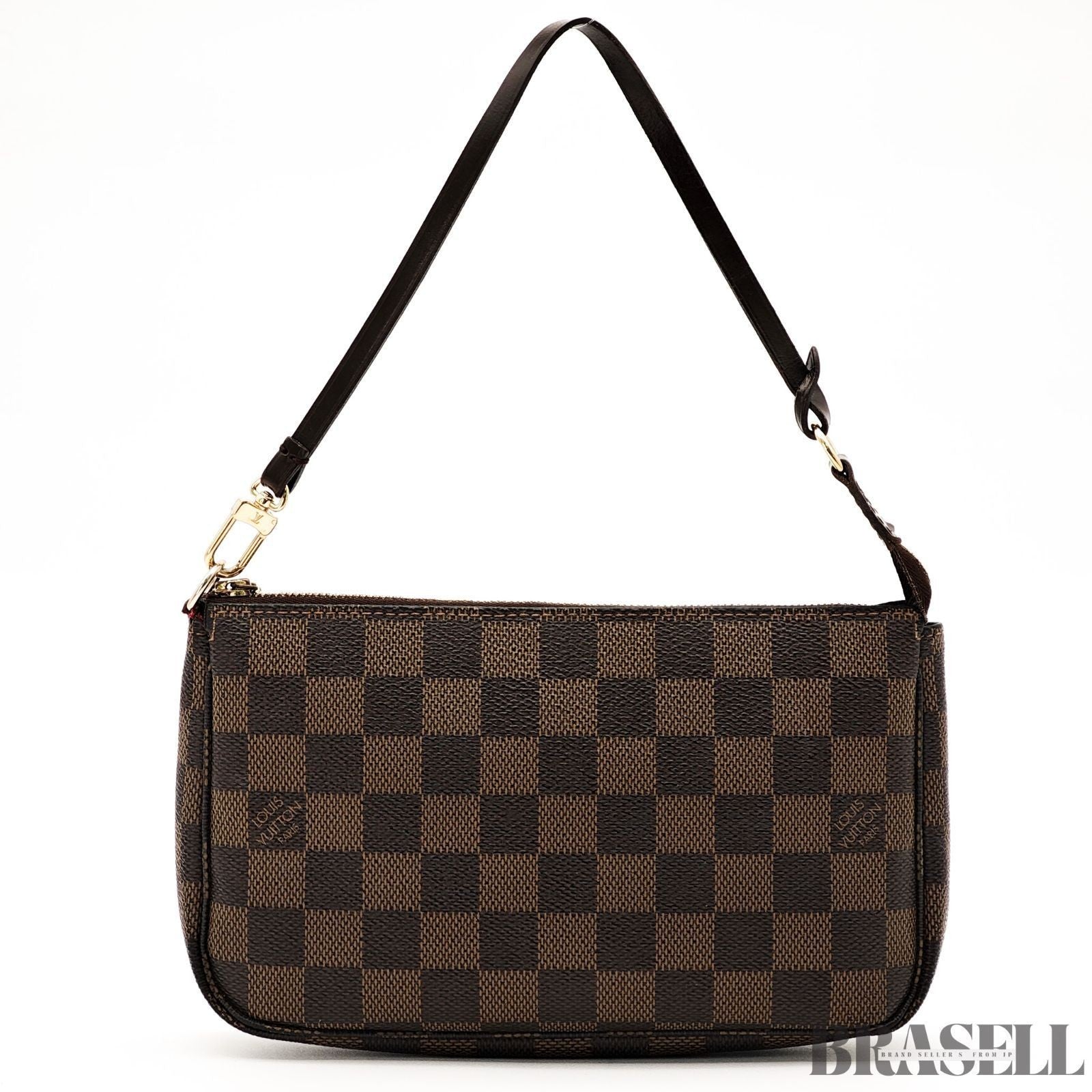 Louis Vuitton Damier Pochette Accessoires N51985 Handbag Monogram Canvas Brown