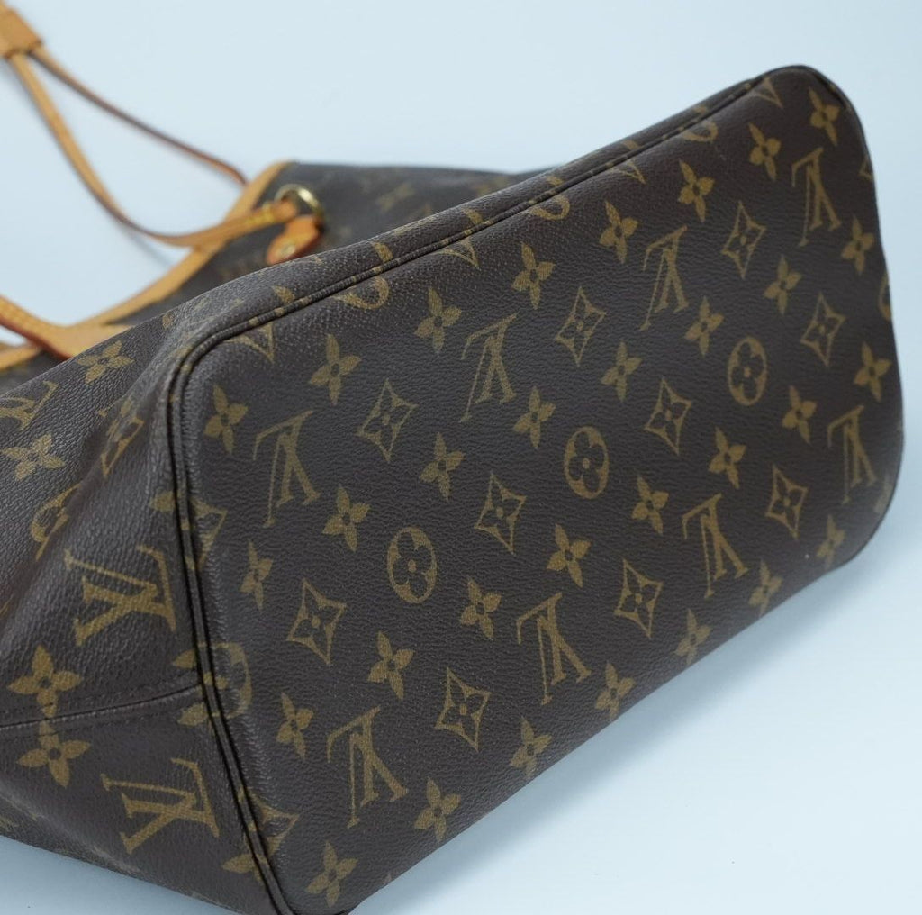 LOUIS VUITTON Monogram Neverfull MM Pivoine Tote Bag with Pouch M41178