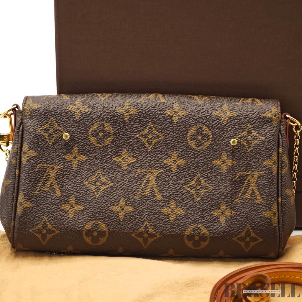 LOUIS VUITTON Monogram Favorit MM Shoulder Bag 2way M40718 Auth FL3175