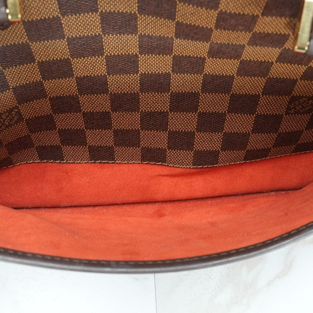 LOUIS VUITTON Damier Saria Horizontal N51282 Handbag Brown Shoulder Bag