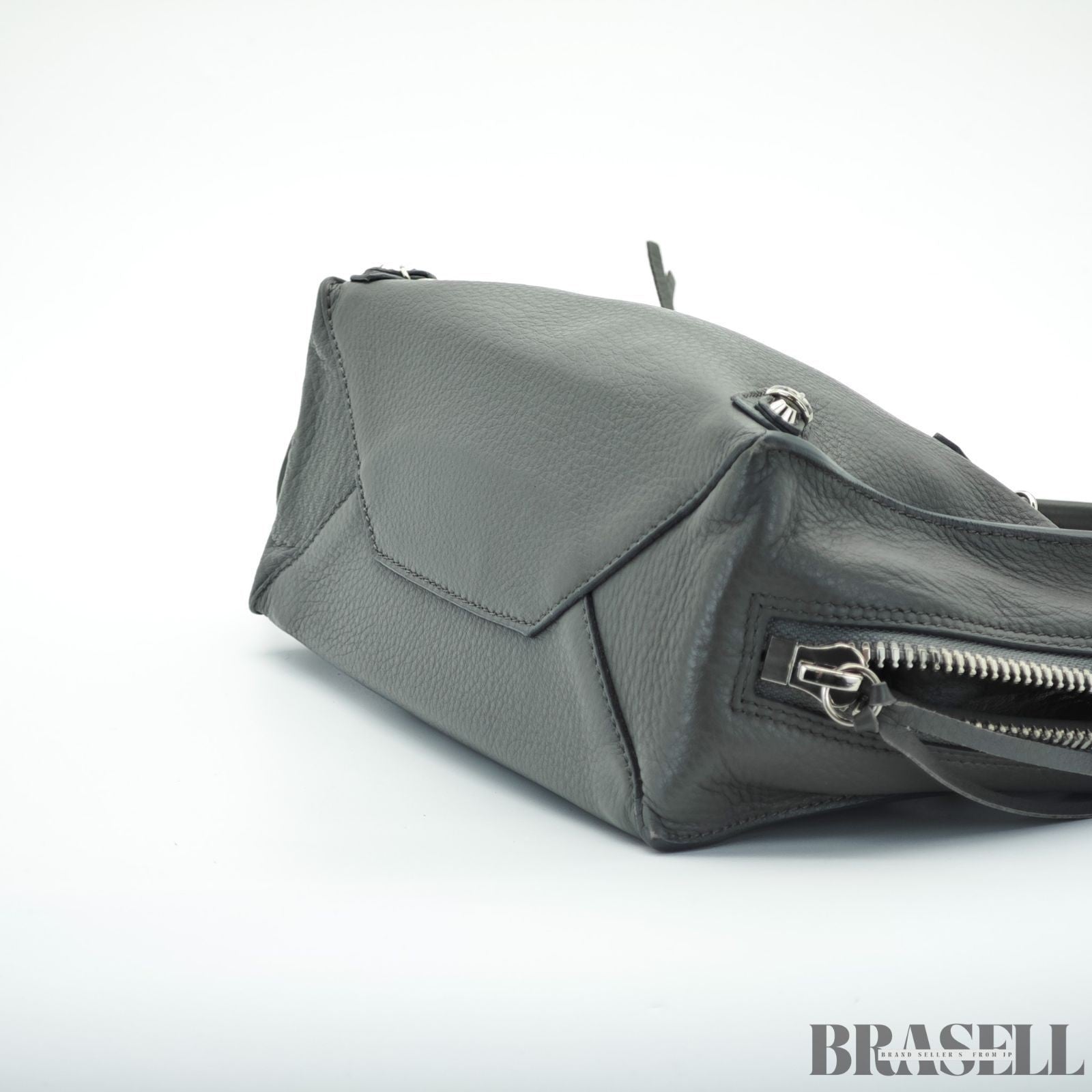 BALENCIAGA 2-Way Handbag Shoulder Bag Paper A4 357333 Gray color