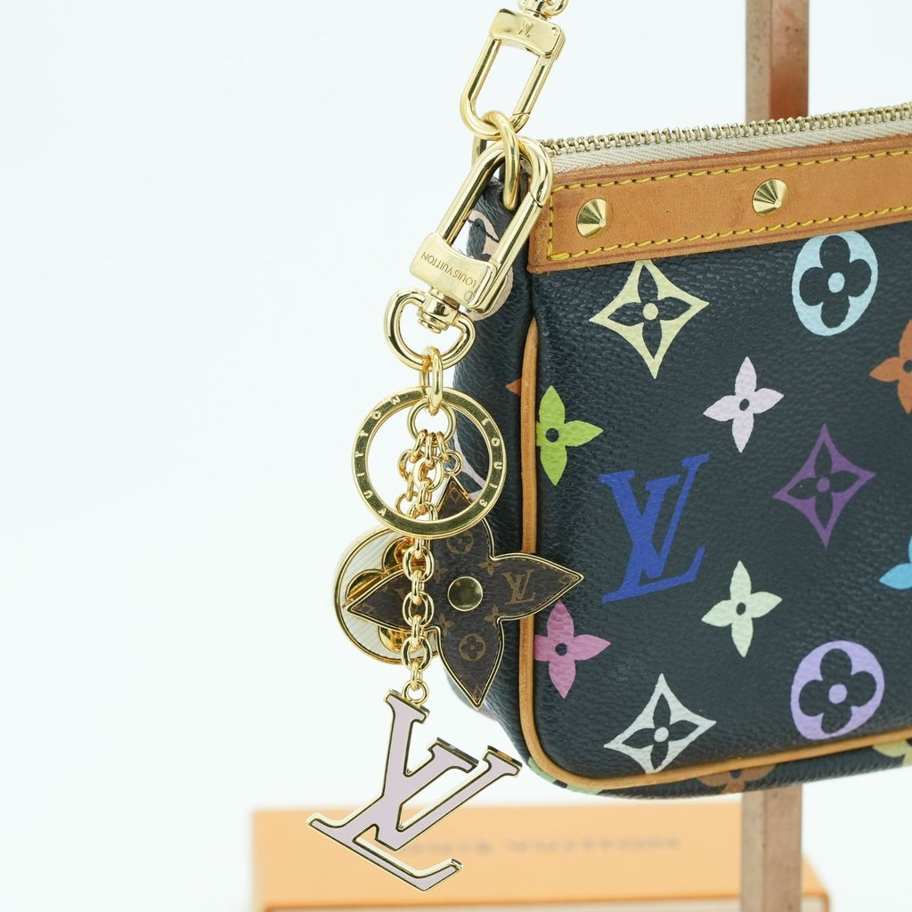 LOUIS VUITTON Spring Street Keychain M01187 Key Boulder Gold Women's Men's Box