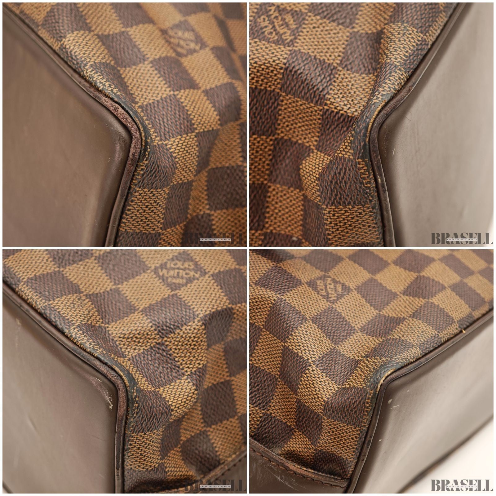 LOUIS VUITTON Chelsea Shoulder Tote Bag Damier Leather Brown N51119 TH0065