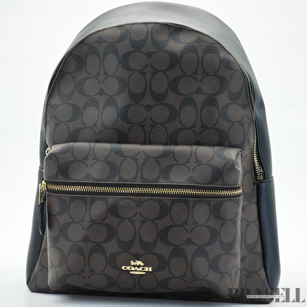 COACH Charlie Signature Backpack Brown color for Men and Women