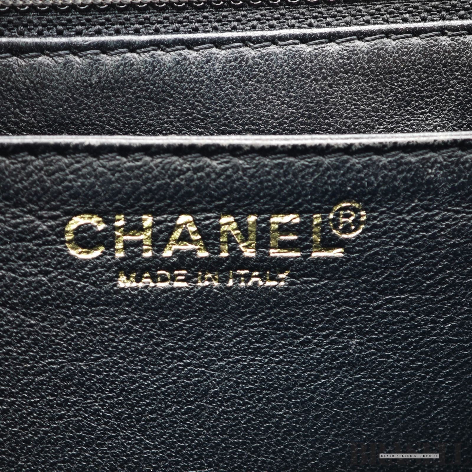CHANEL Kelly Top Handle Bag Caviar Skin Black Handbag Women's Guarantee Card