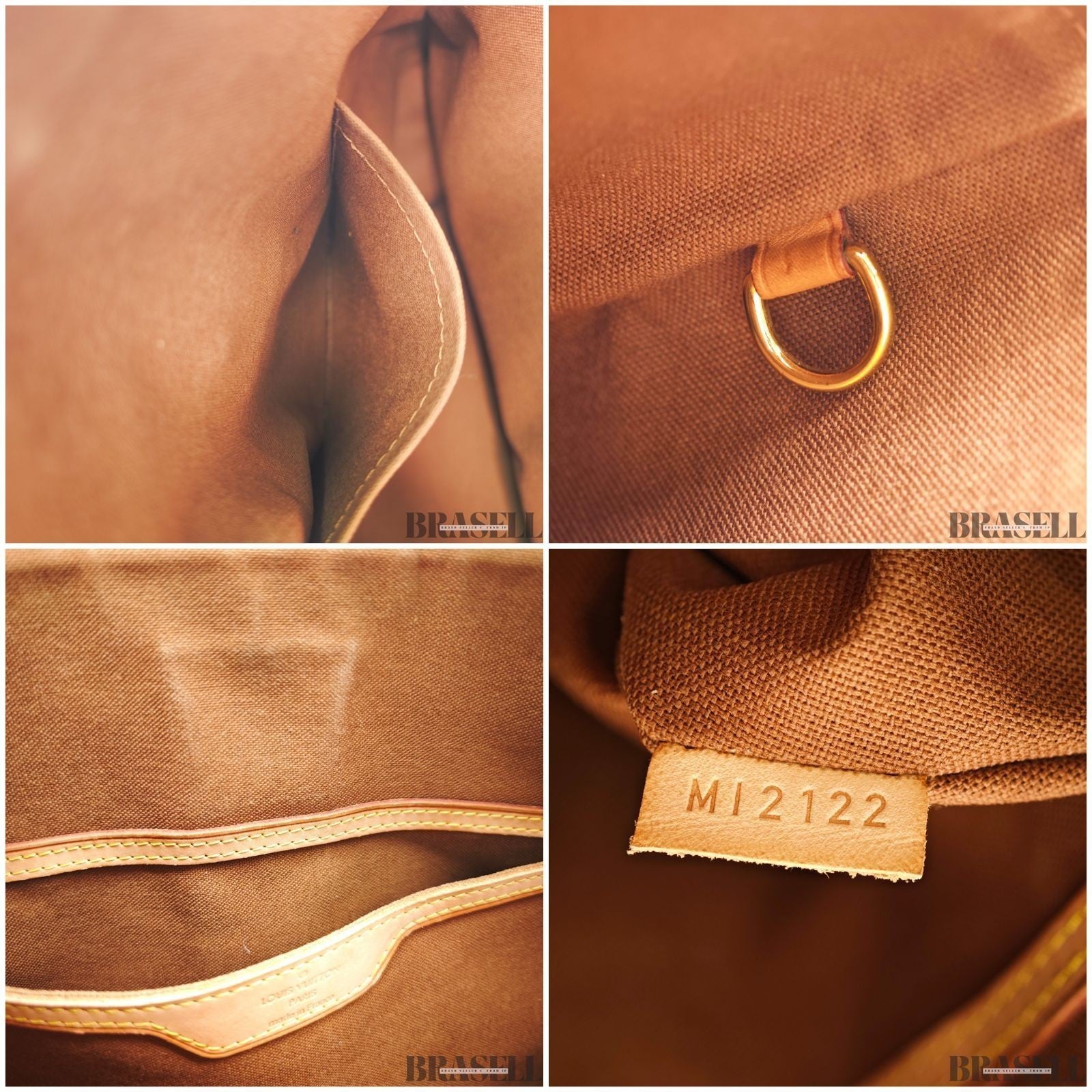 LOUIS VUITTON LV Palermo GM Shoulder Tote Bag Monogram M40146 Brown