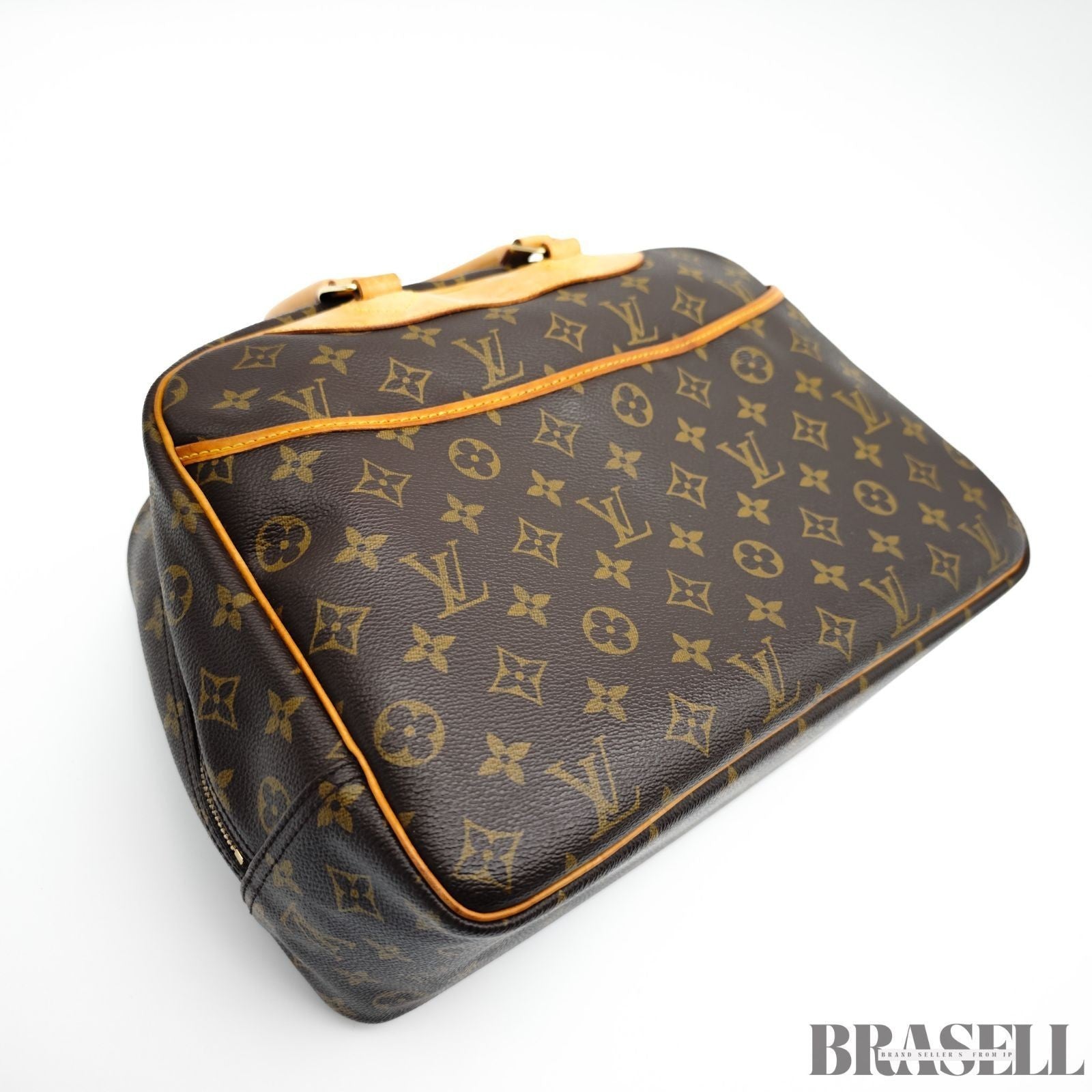 Louis Vuitton M47270 Monogram Deauville Handbag M47270 PVC Coated Canvas Brown