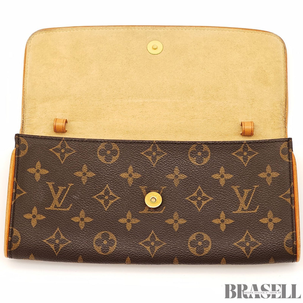 LOUIS VUITTON Pochette Twin GM 2Way Shoulder Bag Monogram Brown M51852 SD0031
