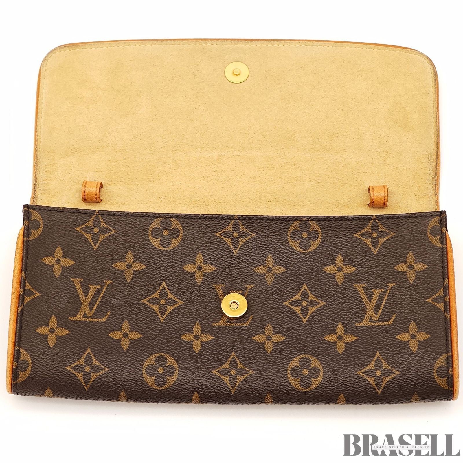 LOUIS VUITTON Pochette Twin GM 2Way Shoulder Bag Monogram Brown M51852 SD0031