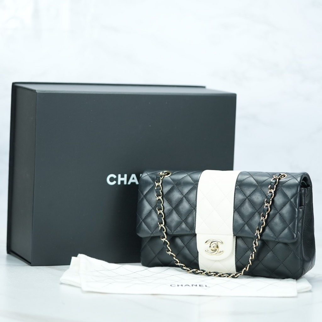 CHANEL matelasse W Flap Classic Chain Shoulder Bag A01112 Lambskin by Color【S】
