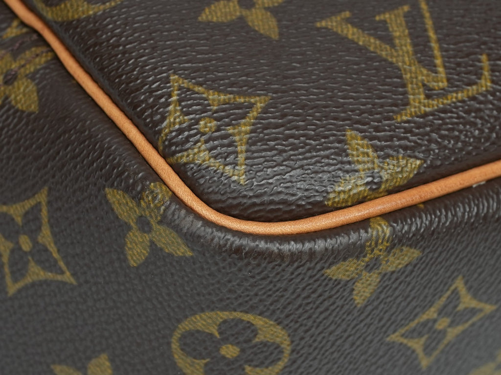 LOUIS VUITTON  Deauville Hand Bag Monogram Leather Brown M47270 LV
