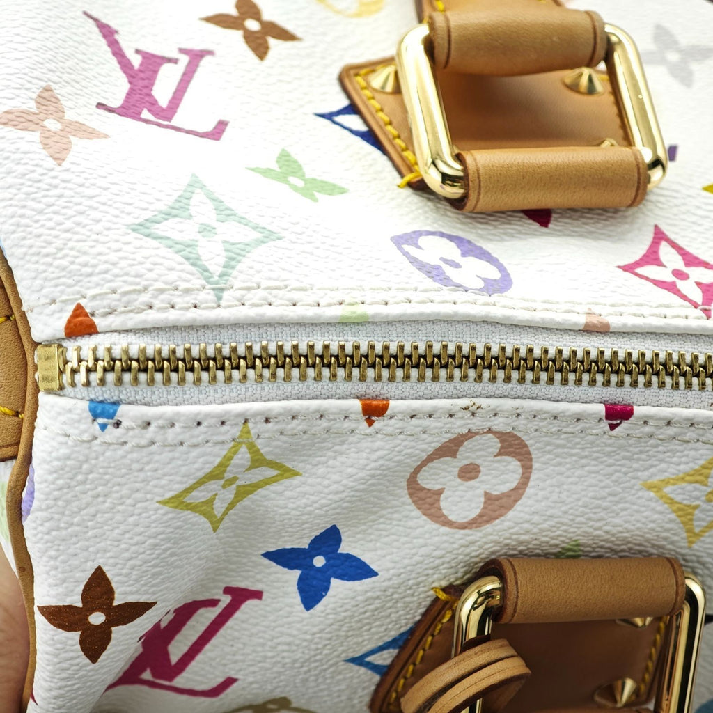 LOUIS VUITTON Monogram Multicolor Speedy 30 Handbag Mini Boston Bag M92643