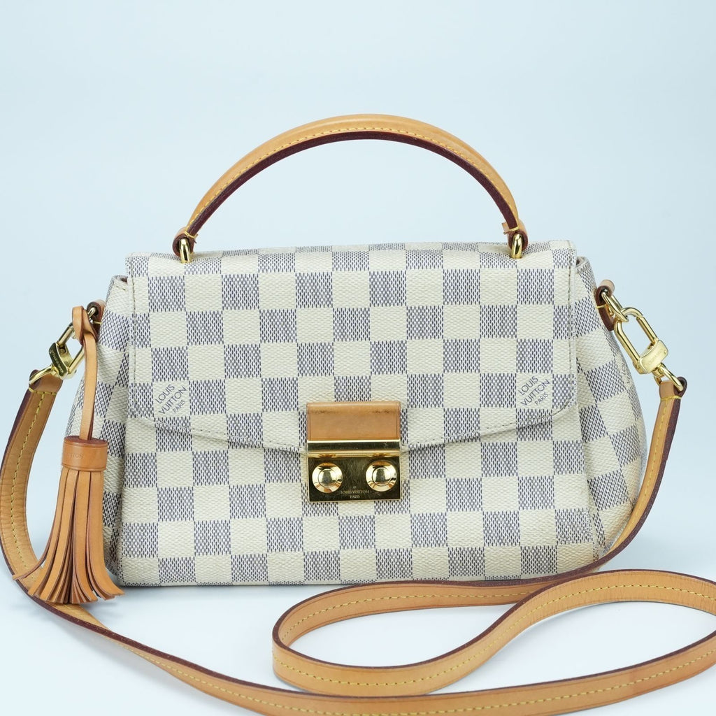 LOUIS VUITTON Damier Azur Croisette Handbag Shoulder Bag N41581