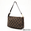 Louis Vuitton Damier Pochette Accessoires N51985 Handbag Monogram Canvas Brown