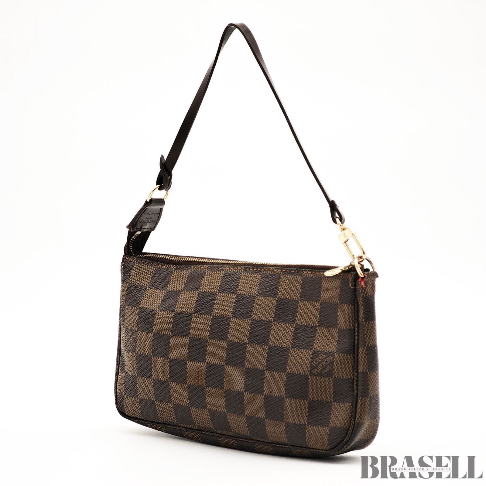 Louis Vuitton Damier Pochette Accessoires N51985 Handbag Monogram Canvas Brown