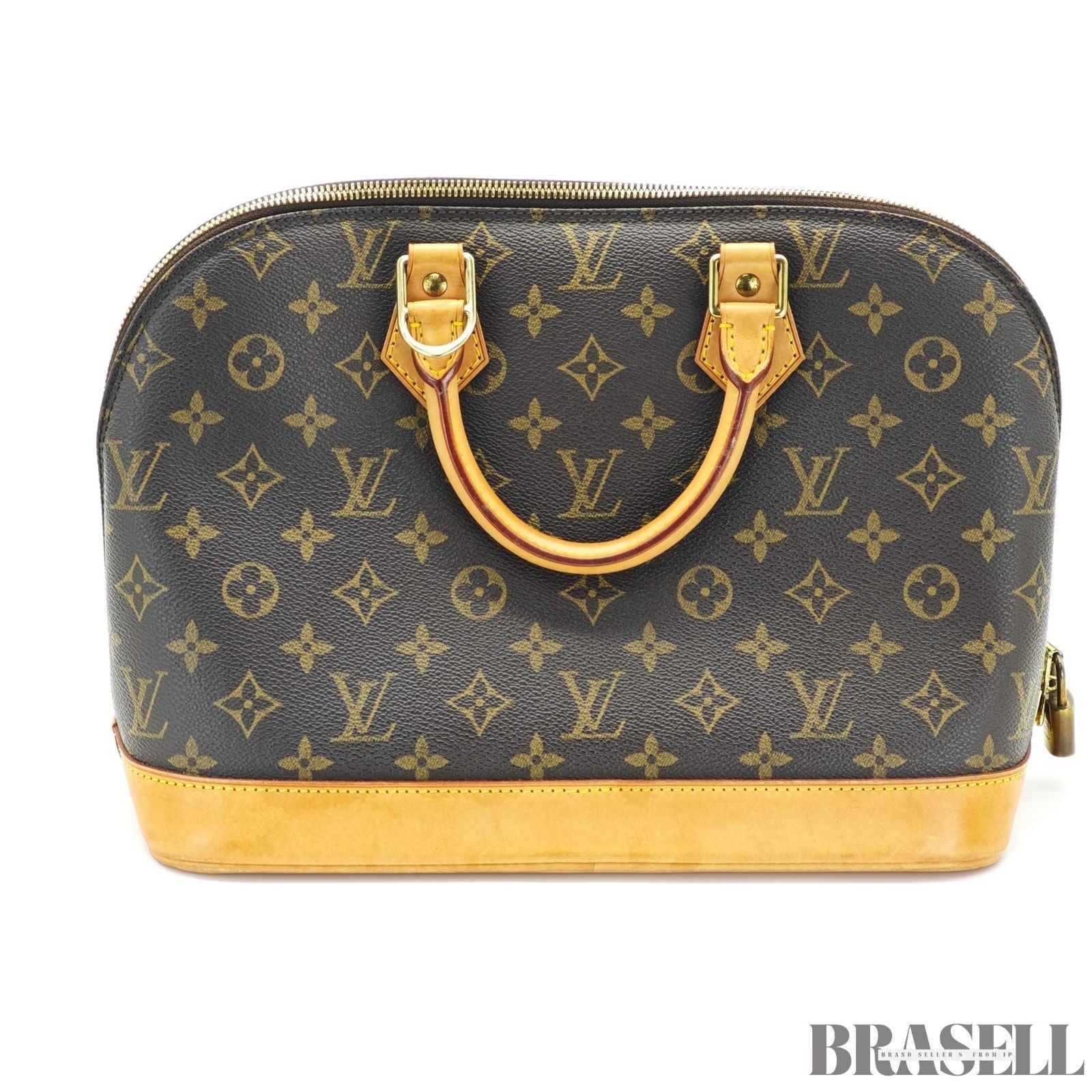 LOUIS VUITTON Monogram Alma PM M53151 Handbag Brown with Padlock