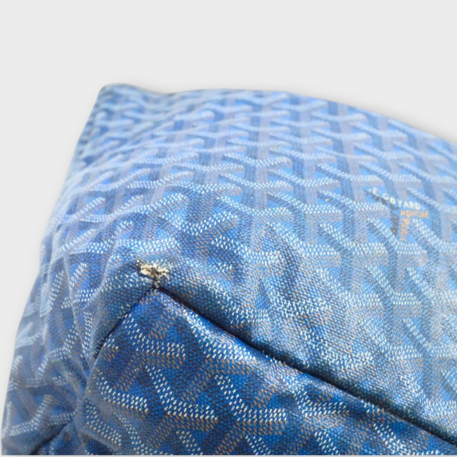 Goyard Saint Louis Tote Bag PM Blue with Pouch