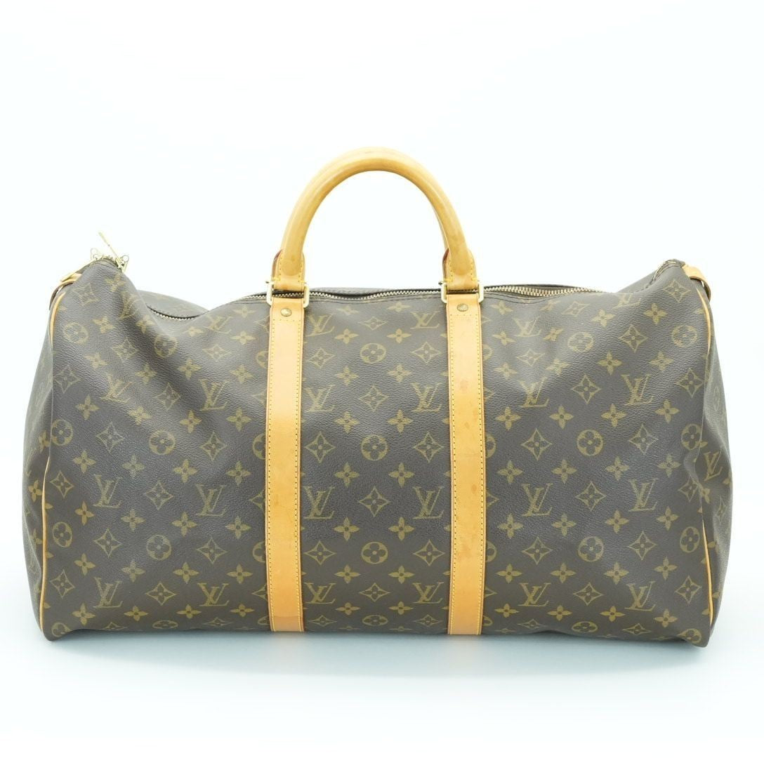 LOUIS VUITTON Keepall 50 M41426 Boston Bag Travel Bag Brown Large Capacity