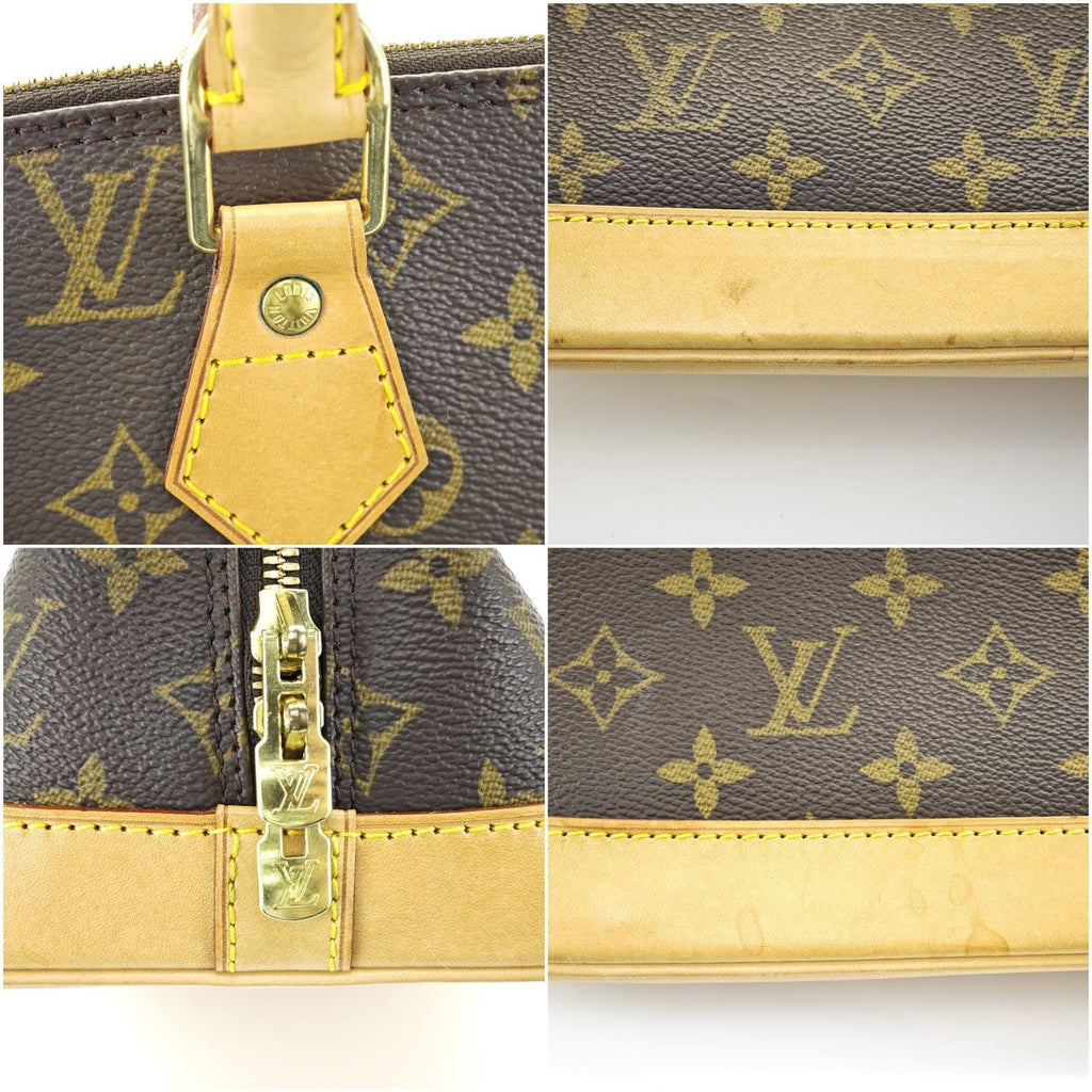 LOUIS VUITTON Monogram Alma M51130 Bag Brown Women's
