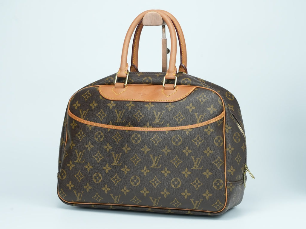 LOUIS VUITTON  Deauville Hand Bag Monogram Leather Brown M47270 LV