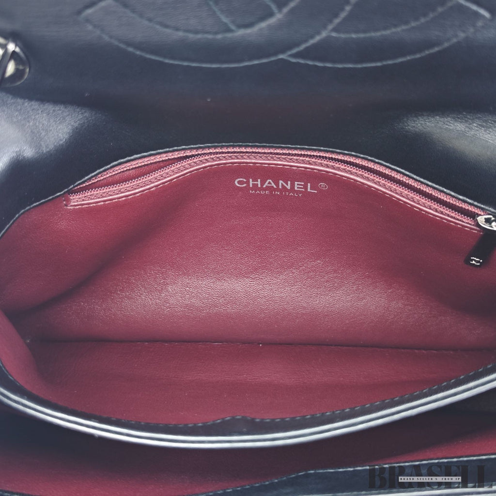 Chanel Top Handle Flap A92236 Y60767 94305 Shoulder Bag Handbag 2Way Black
