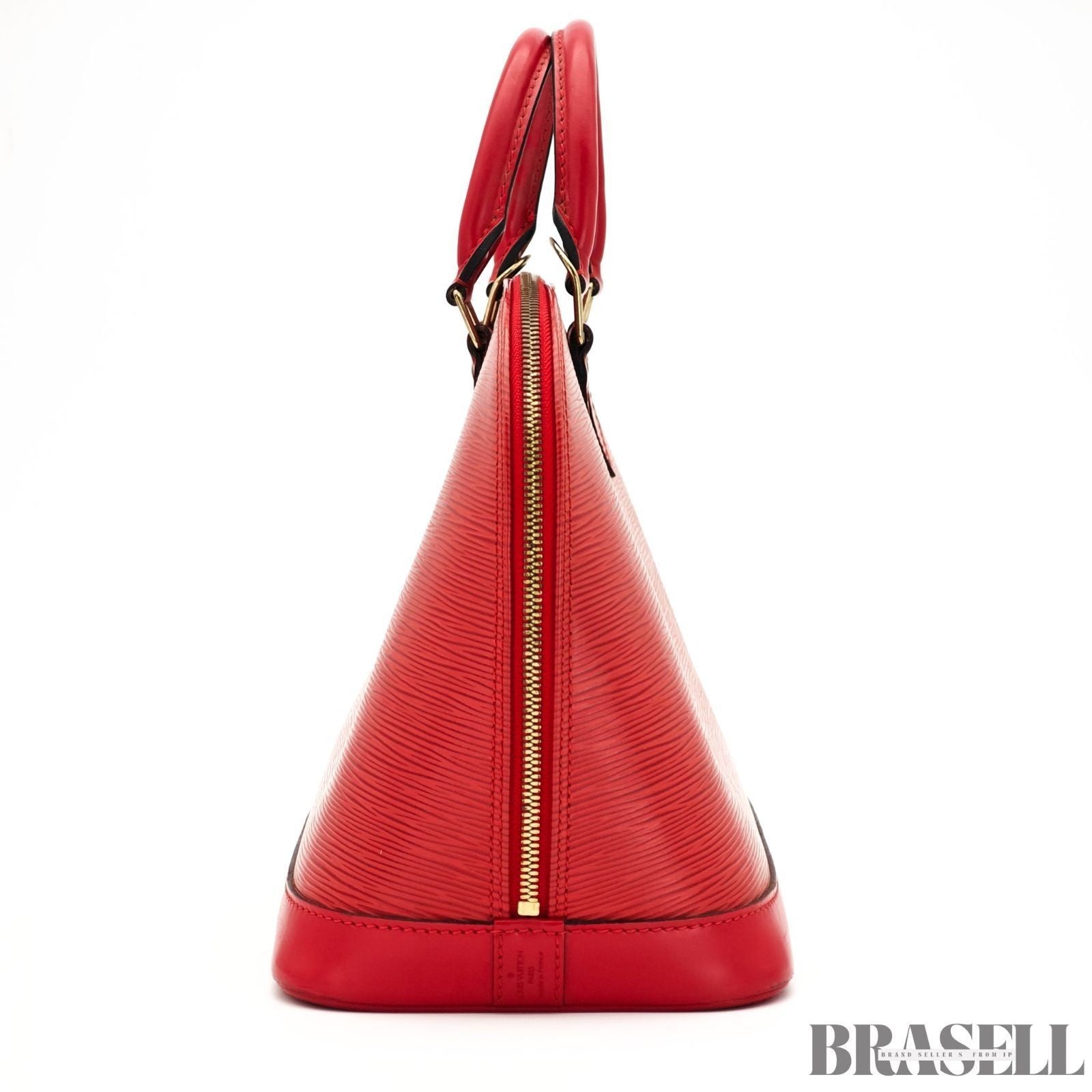 Louis Vuitton Epi Alma M52147 Castillian Red Handbag Tote Bag Leather Woman
