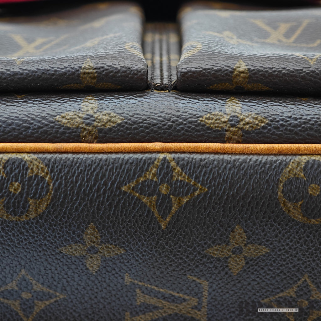 LOUIS VUITTON Viva Cite GM M51163 Shoulder Bag Monogram Canvas Maroon Brown