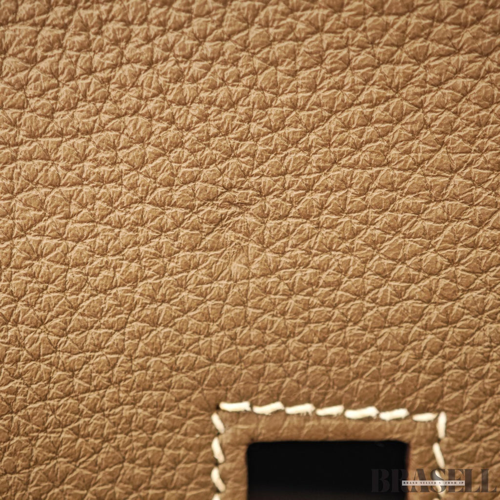 Hermes Birkin 30 Etoupe Togo Leather Tote Handbag Women Authentic Bag w/Box