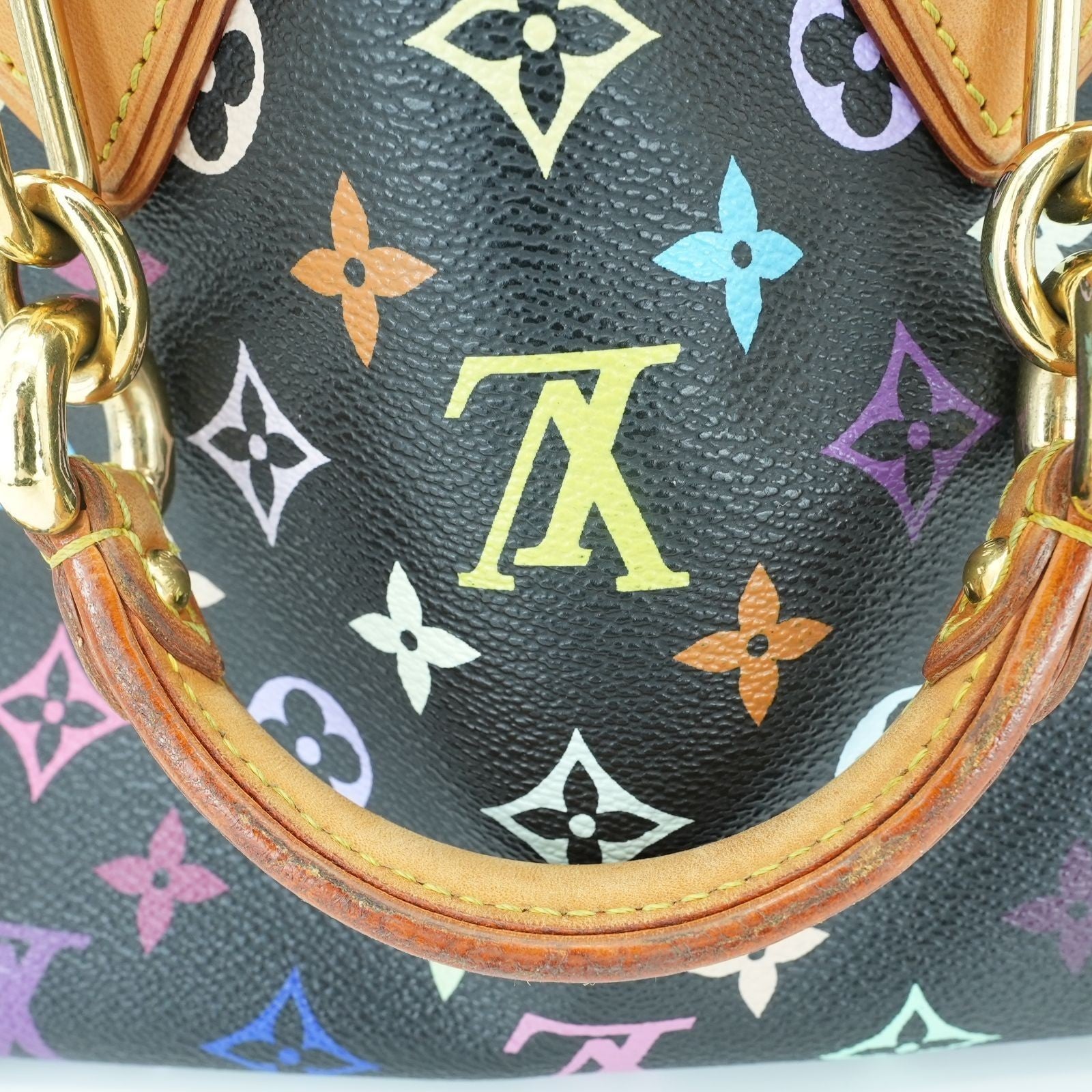 LOUIS VUITTON Multicolore Audra M40048 Handbag Noir Black Women's