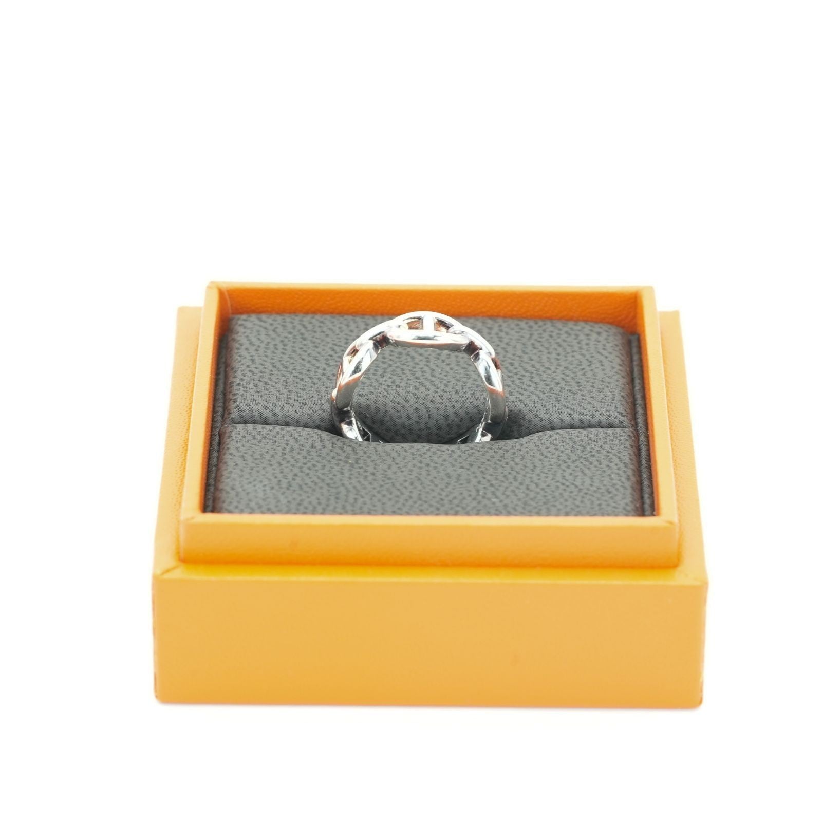 HERMES Anchaîne Chaine d'Ancre Ring Men's Silver SV925 US6
