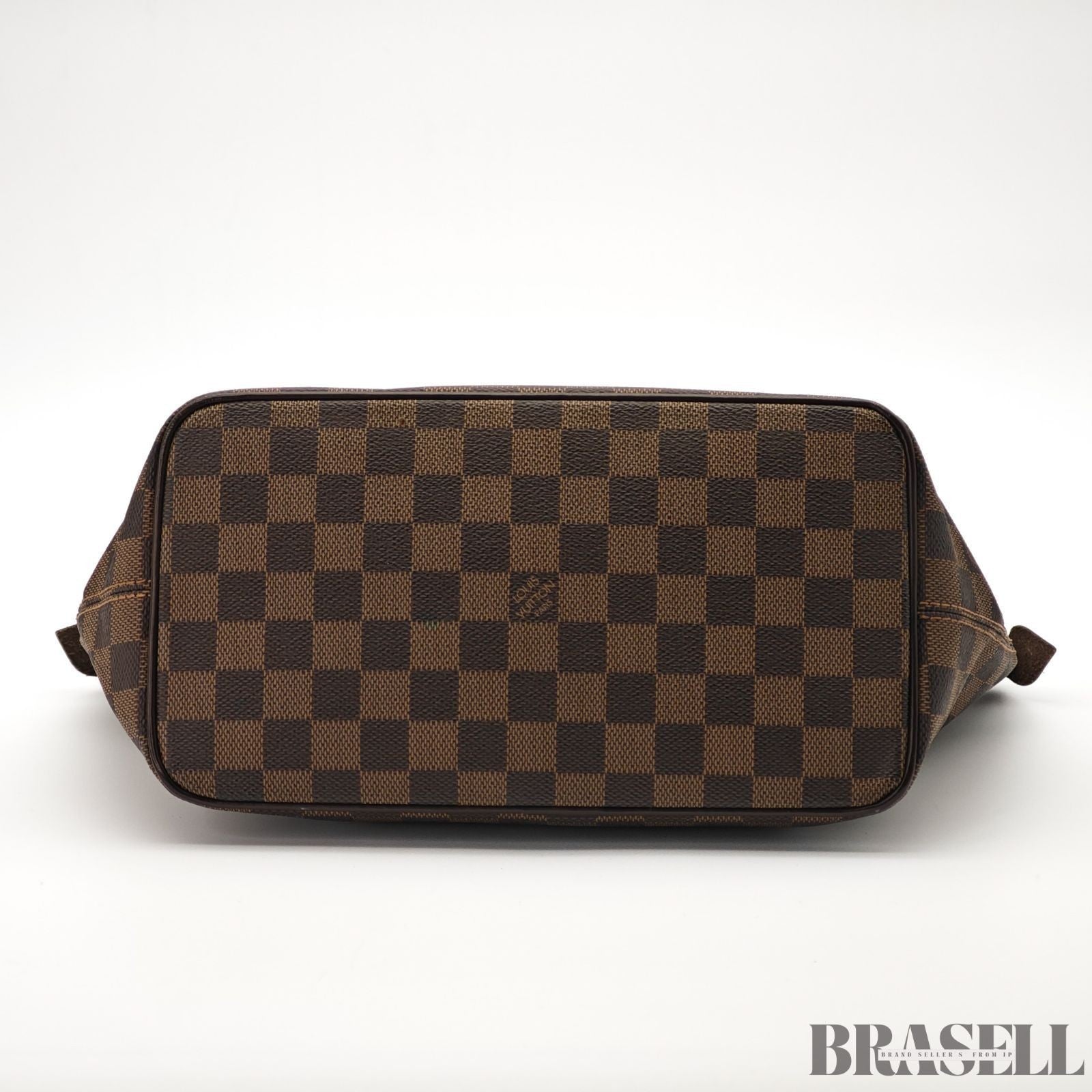 LOUIS VUITTON Saleya PM Tote Bag Handbag N51183 Brown Damier Canvas Leather