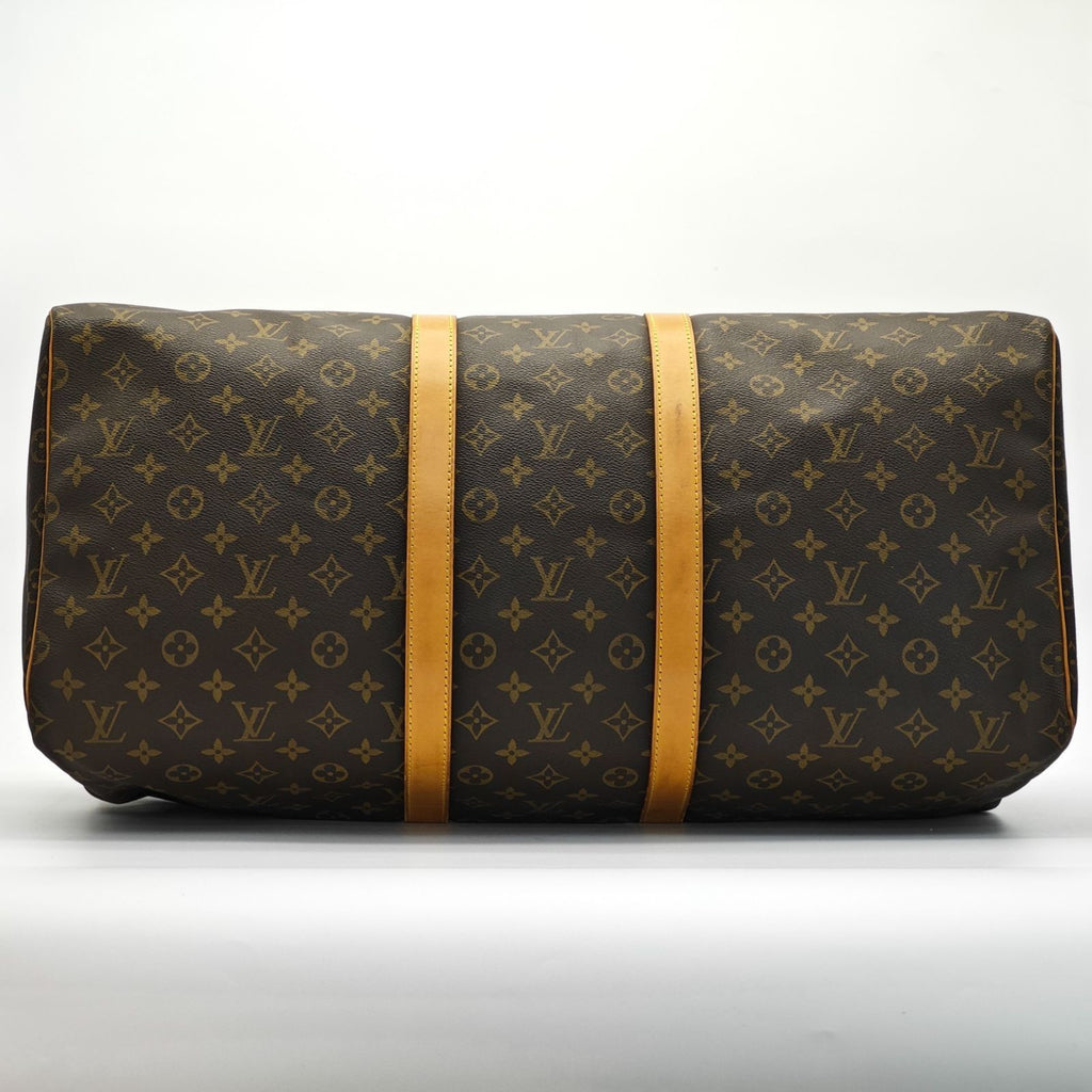 LOUIS VUITTON Keepall 55 M41424 Monogram Travel Boston Bag Brown Unisex