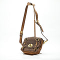 MIU MIU Nappa Croquet Matelassé Shoulder Bag Brown Unisex