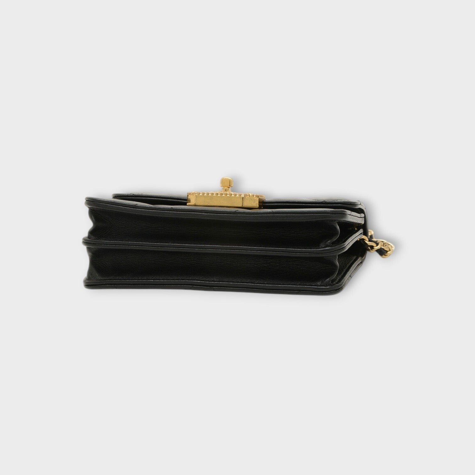 Chanel Matrasse mini flap bag in calfskin with black gold hardware AS3720