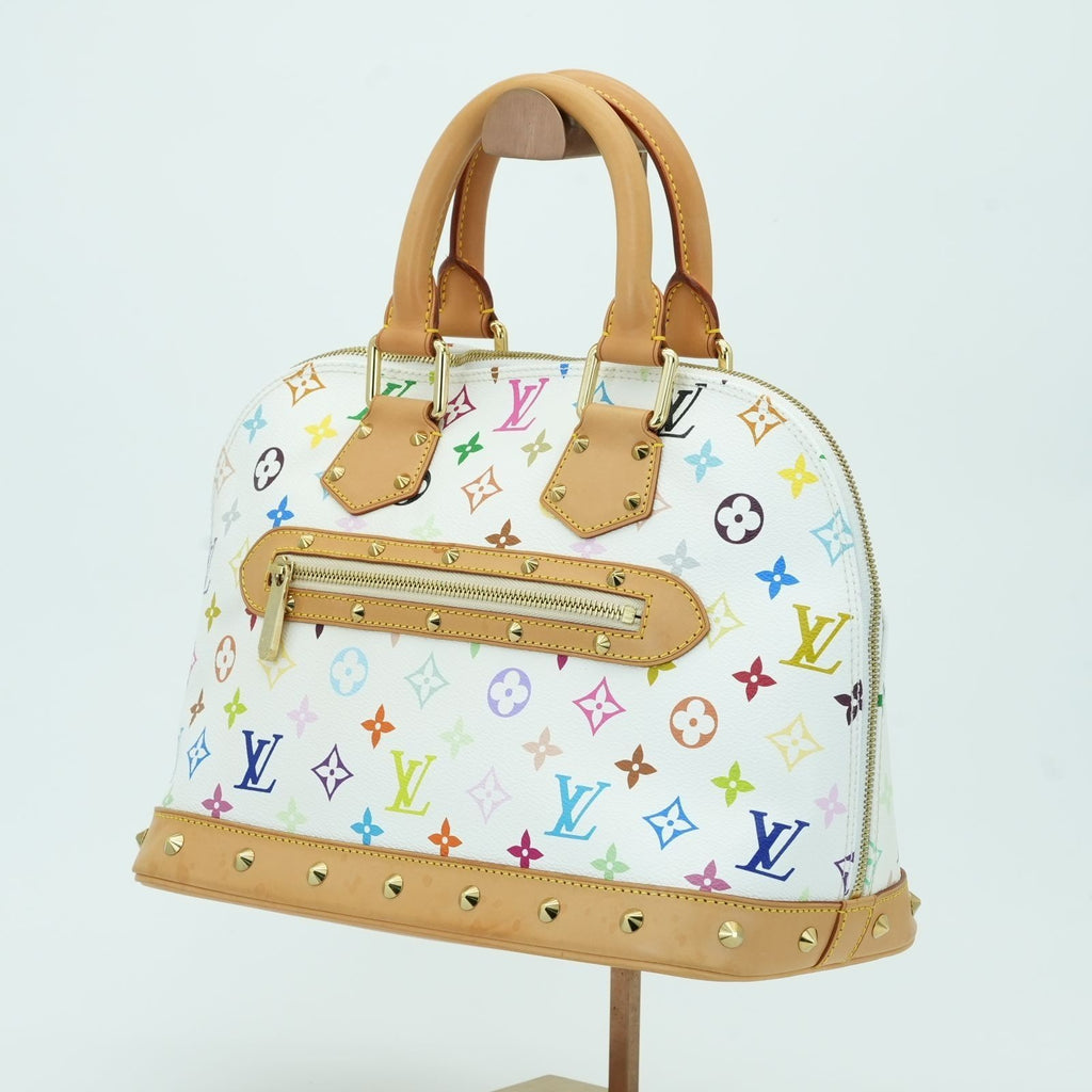 LOUIS VUITTON Multicolore Alma M40443 Handbag Blanc White Women's